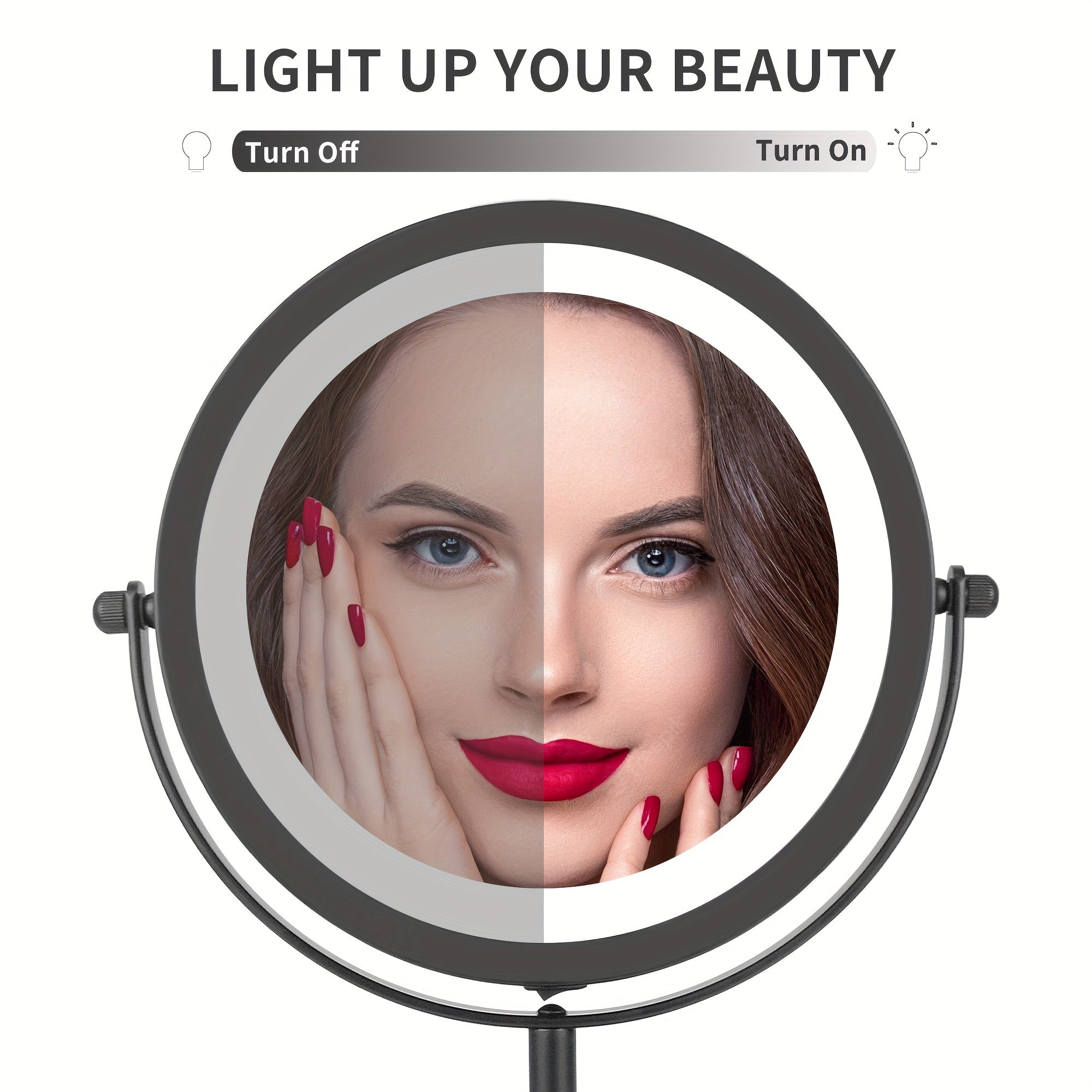 10X Magnification Lighted Makeup Mirror