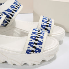 Women's Thick Bottom Woven Sandals Soft Comfortable Outdoor Sandals