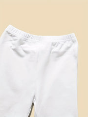 3pcs Girls Soft Bottoming Elastic Waist Shorts for Spring Summer