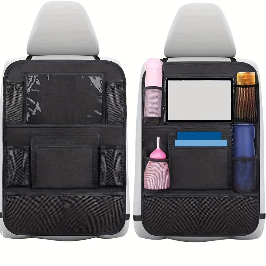 2pcs Car Backseat Storage Bags with 9 Pockets 600D Oxford Material