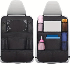 2pcs Car Backseat Storage Bags with 9 Pockets 600D Oxford Material