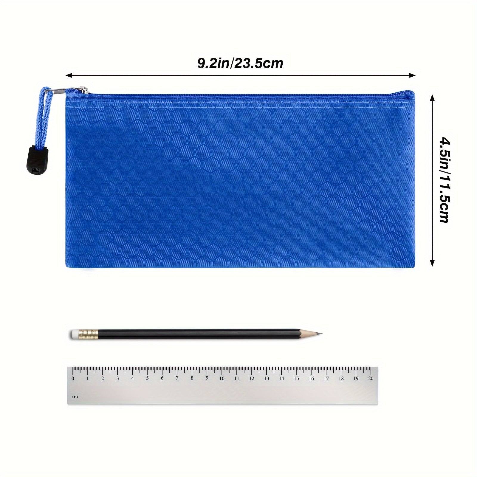24 Pack Multicolored Waterproof A6 Zipper Pouch Organizers
