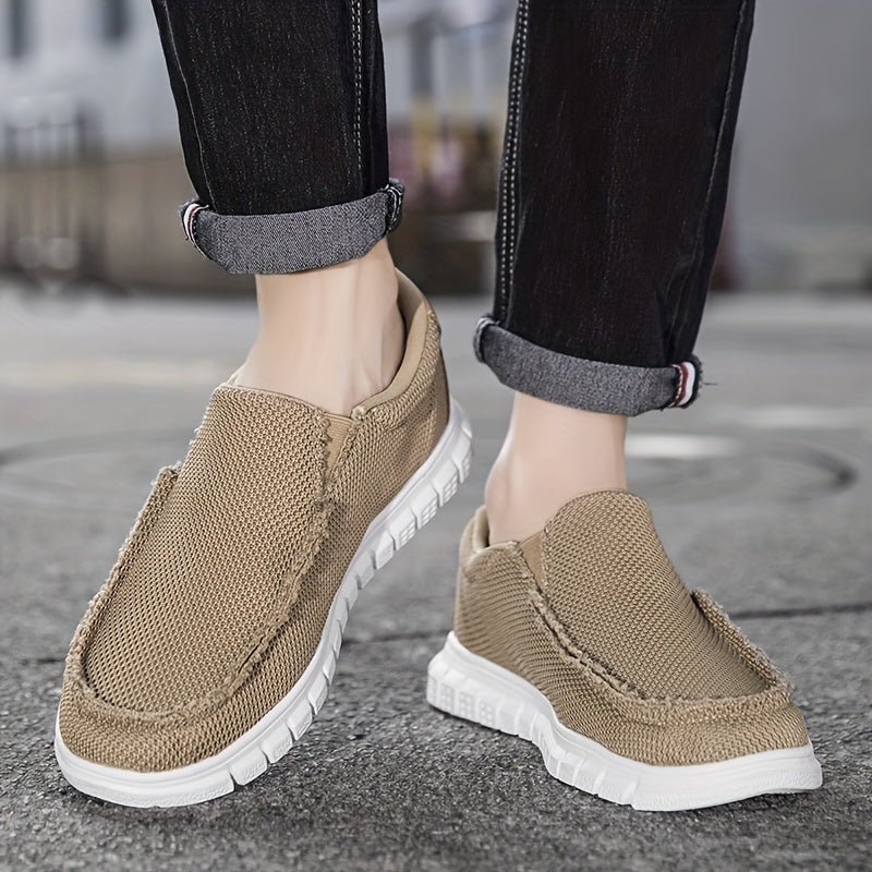 Men's Slip On Canvas Shoes for Walking Jogging
