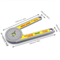 Woodworking Angle Ruler Protractor Mini Inside Outside Measurement