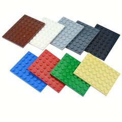 8pcs Building Blocks Thin Figures Bricks 6x8 Dots Educational