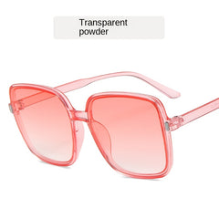 Large Square Sunglasses Gradient Lens Women Driving Eyeglasses