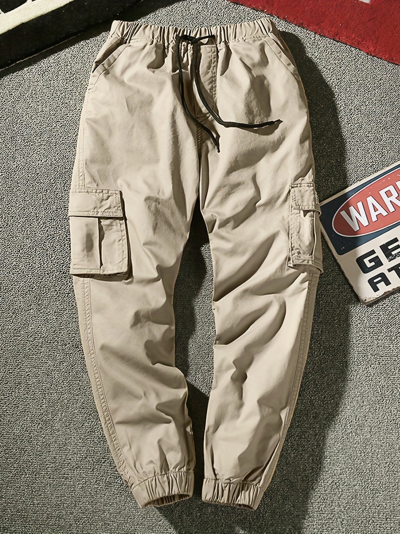 Cargo Pants Men's Casual Techwear Drawstring Cargo Pants Hip Hop Joggers