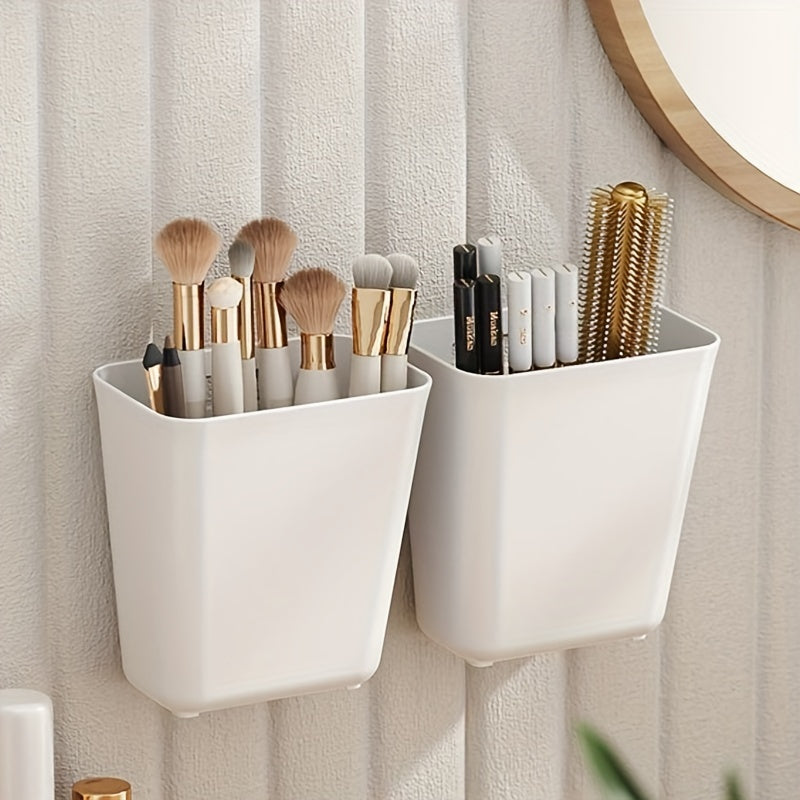 Wall Mounted Storage Box Punch Stick on Storage Rack Student Dormitory