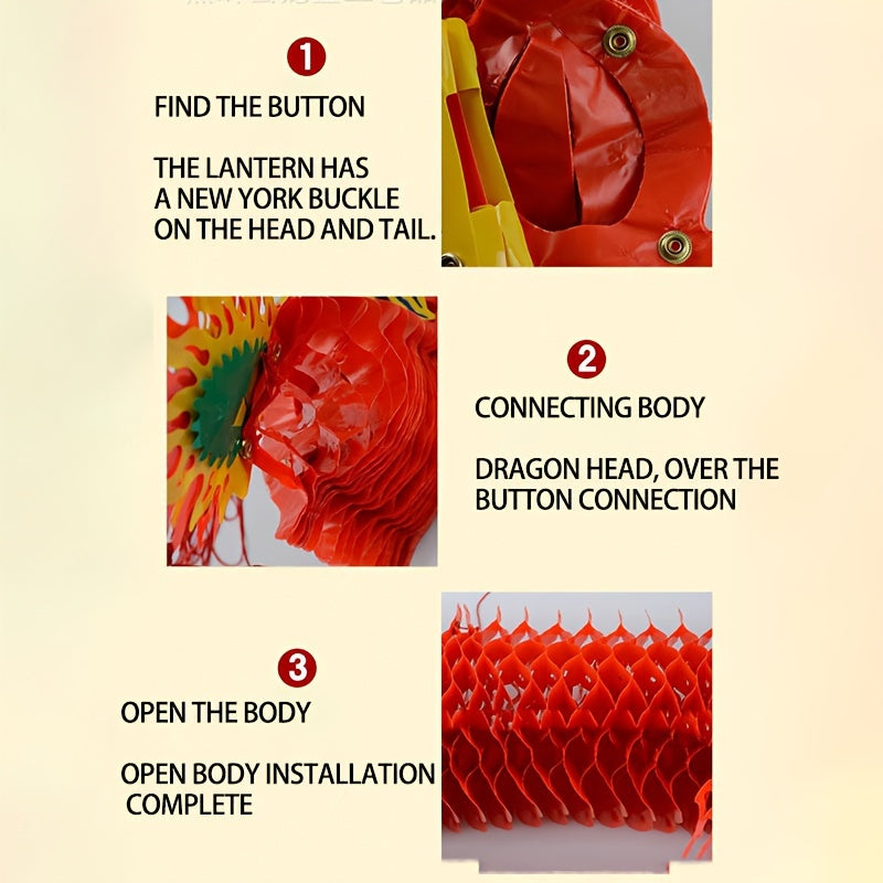 3D Chinese Year Dragon Garland Hanging Decoration