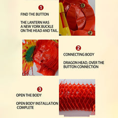 3D Chinese Year Dragon Garland Hanging Decoration