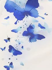 Butterfly Print Top & Wide Leg Pants Set