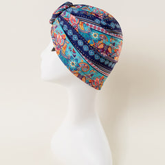 Pre-tied Print Turban Head Wrap Cap Head Wrap Print Scrunchie Turbans Beanie