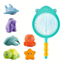 Bath Toy Lion Spray Net Fishing Shark Children's Animal Pinch Fun