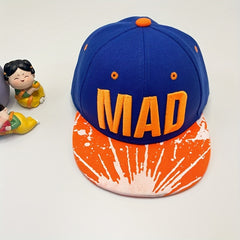 Kids Baseball Hat Boy Hip hop Cap Spring Autumn Flat Brim Hat