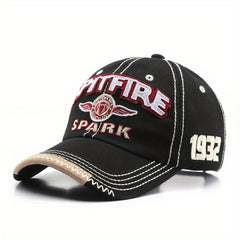 Letter Embroidery Curved Brim Baseball Cap Street Sun Hat
