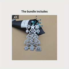 1pc Christmas Tree Metal Cutting Die for Scrapbooking Card Making Stencil