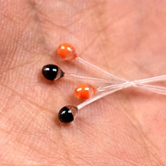 20pcs DIY Bionic Eye Fly Hook Binding Materials 2mm 3mm Fly Fishing Tying
