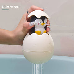 Playful Sprinkling Eggs Animal Bath Toys for Toddlers Duck Cat Owl Penguin