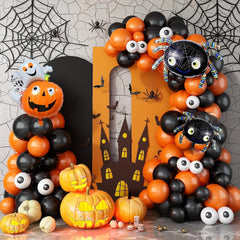 Halloween Balloons Garland Kit Orange Halloween Balloons Arch Kit