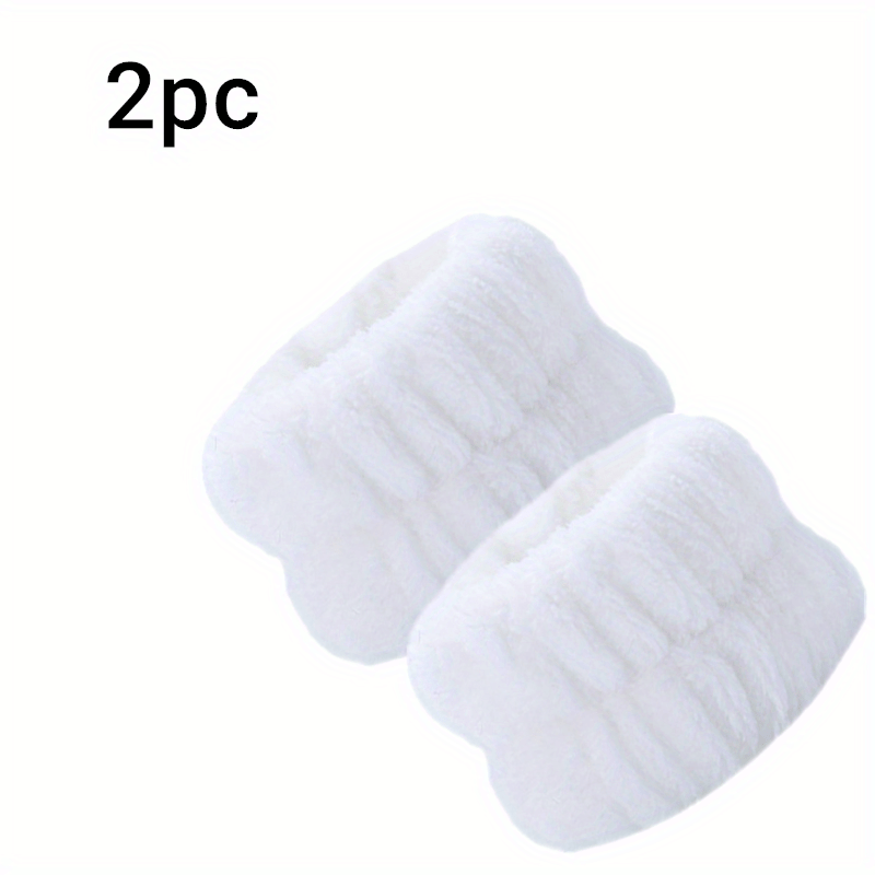 2pcs Absorbent Wristbands for Women, Soft Towels for Washing Face