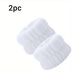 2pcs Absorbent Wristbands for Women, Soft Towels for Washing Face