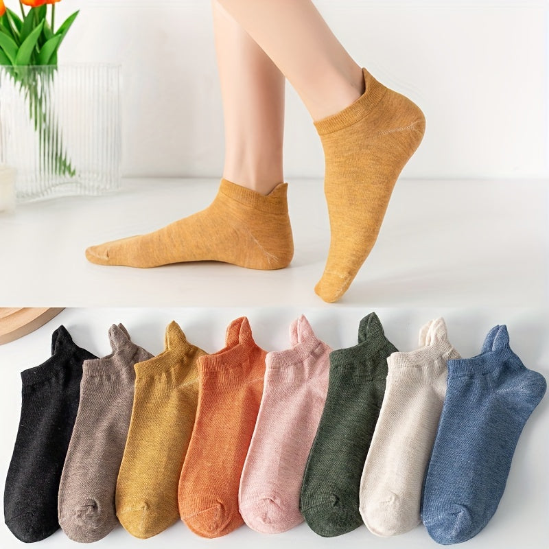 8 Pairs Mixed Ankle Socks for Women
