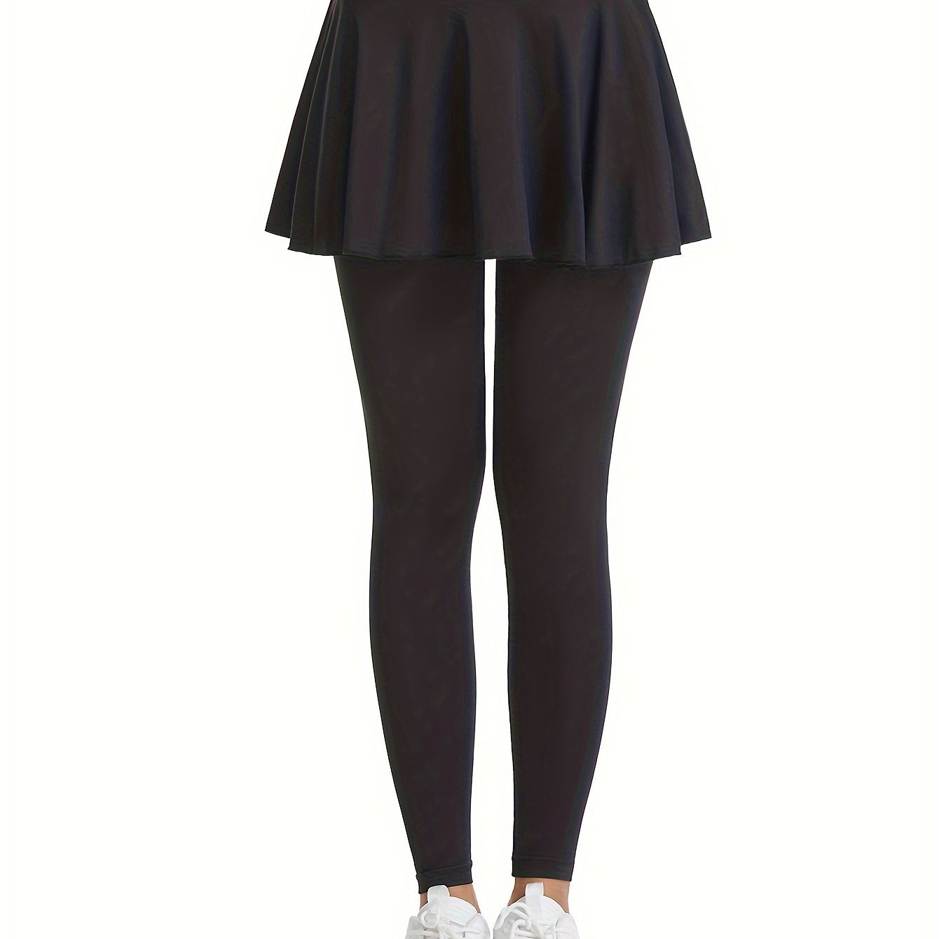 Pleated Yoga Running Skorts with Leggings Womens Activewear