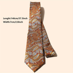 Men's Embroidery Cashew Flower Ethnic Style Tie