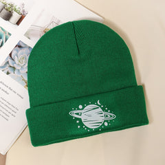 Planet Dots Knit Casual Beanie