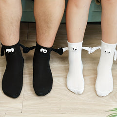 Couple Holding Hands Sweat-absorbing Cotton Socks