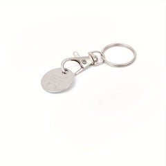 Shopping Cart Keychain Aluminum Alloy Token Keyring