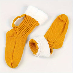 Men's Beer Shape Crew Socks Fleece Lined Casual Unisex Outdoor Winter Fall