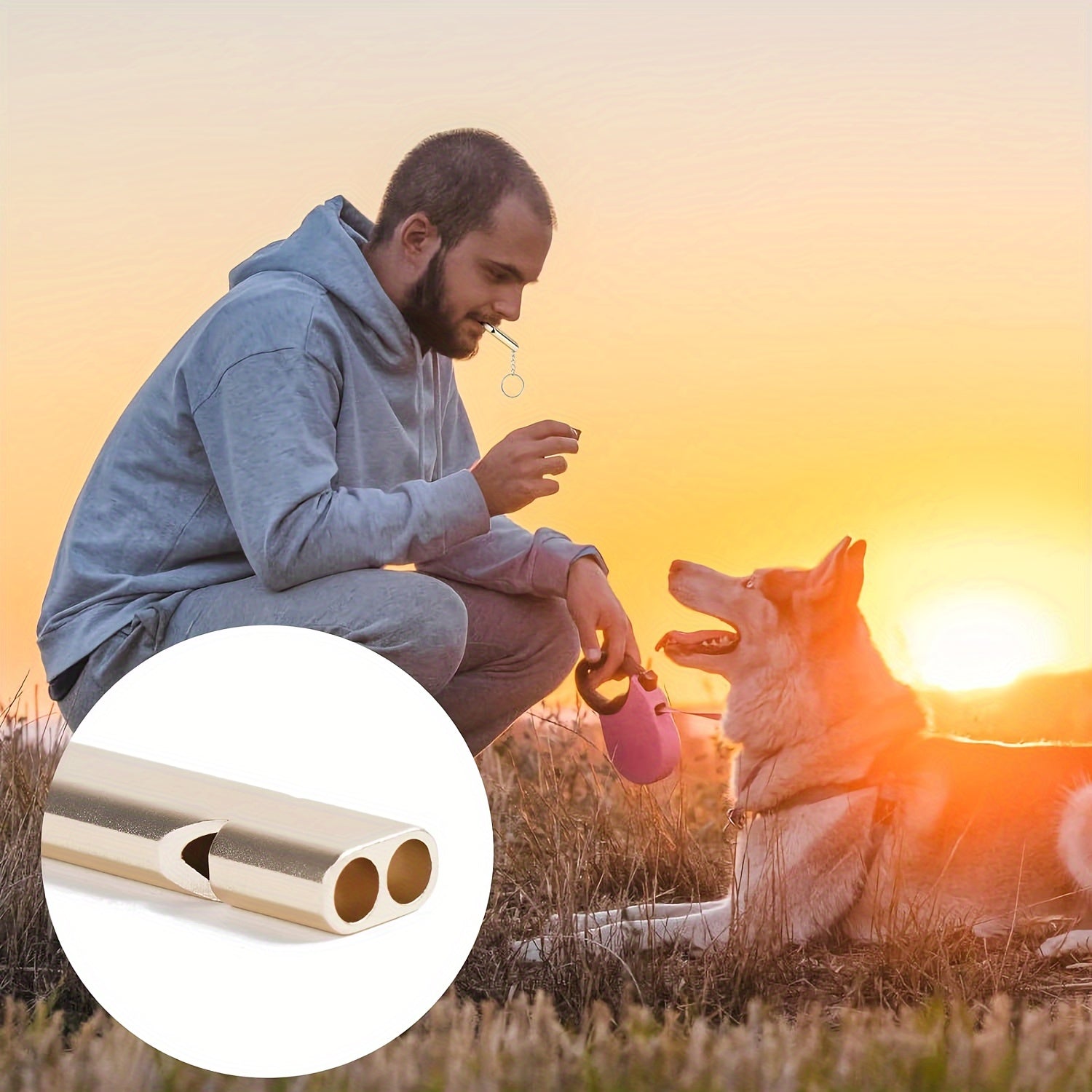 2pcs Emergency Survival Whistles With Lanyard for Outdoor Camping Hiking