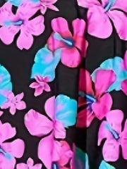 Floral Print Ruffle Tankini Set