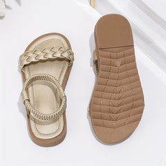 Girls Solid Open Toe Sandals Breathable Lightweight for Summer
