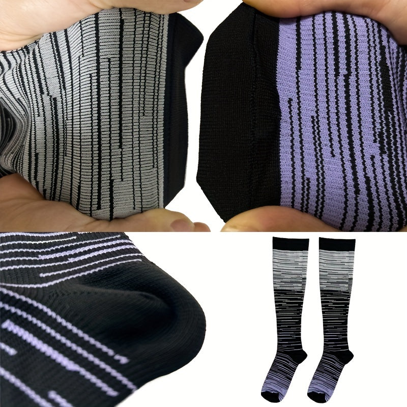 Unisex Running Compression Socks 20-30 Mmhg for Marathon Cycling Football