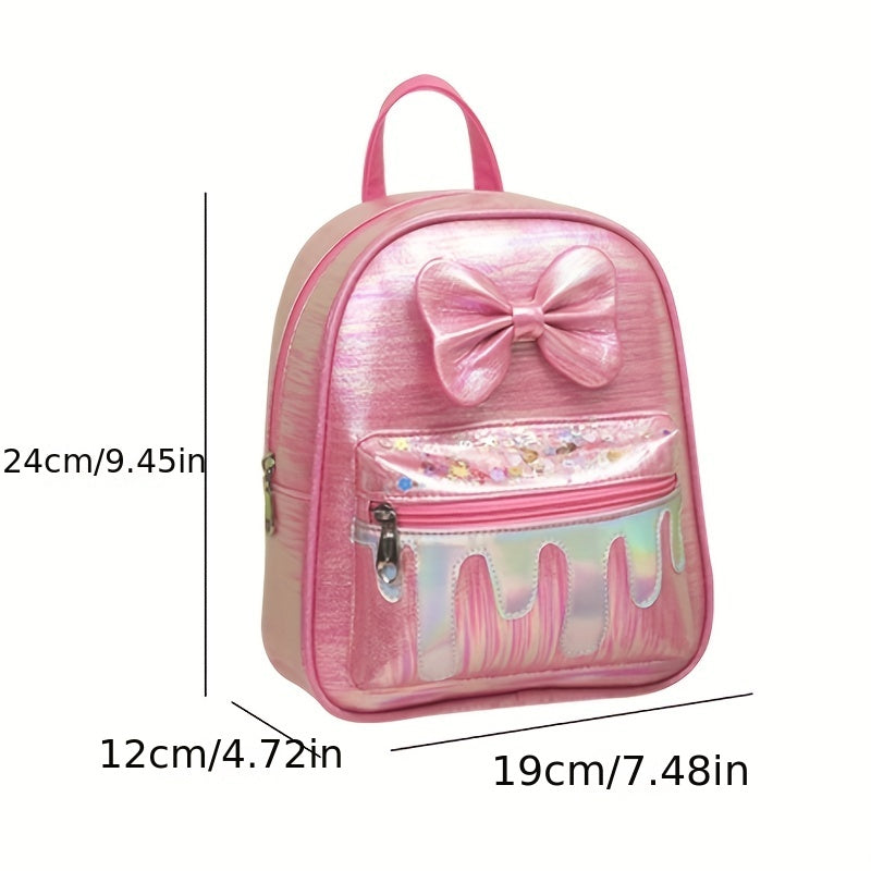 Cartoon Bowknot Backpack for Kids