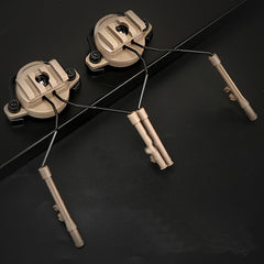 2pcs Adjustable Headset Bracket ARC Rail Adapter for Outdoor Sport Helmet