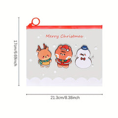 Christmas Series File Bag Student Portable Stationery Storage Bag