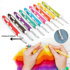 Ergonomic Crochet Hook Set Knitting Needle Sewing Accessory