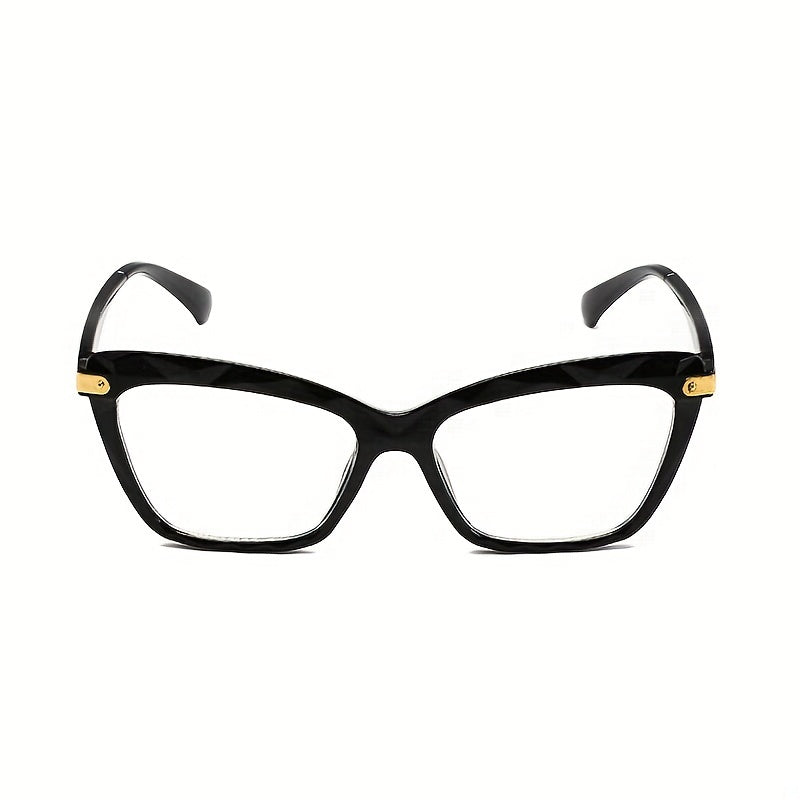 Cat Eye Anti Light Glasses For Women Men Students Jelly Frame
