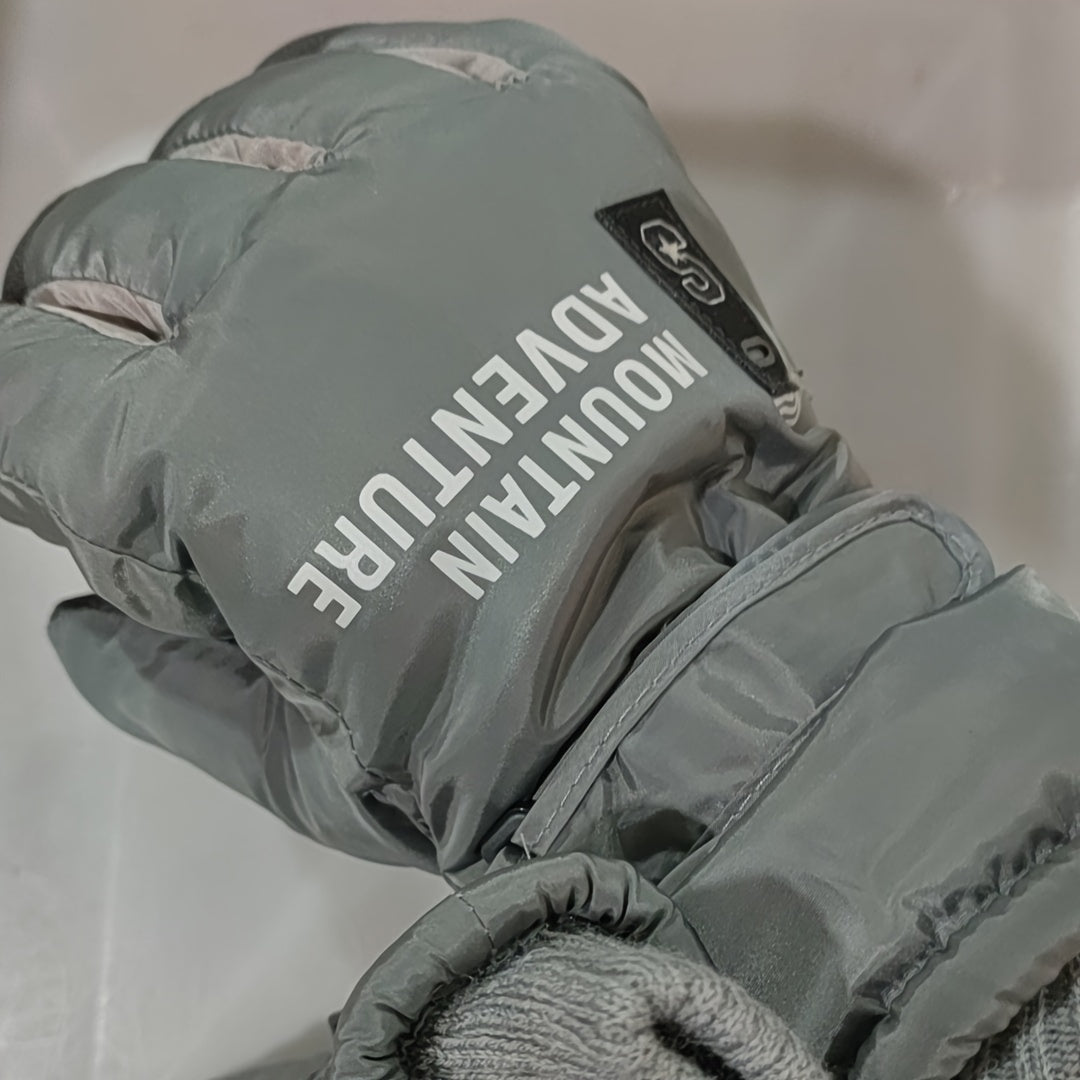 Men's Winter Skiing Gloves, Windproof & Waterproof Gloves, Warm Keeping Gloves