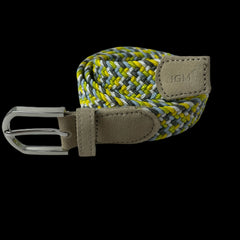 Elastic Braided Belt Pin Buckle Stretch Belt Canvas Waistband