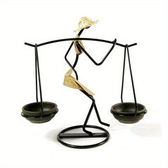 Rustic Character Candlestick for Romantic Dining Table Decoration