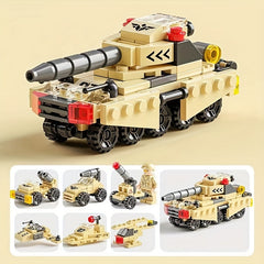 123pcs Military Tank Series Building Blocks Toys for Children