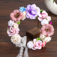 Flower Headband Bridal Wreath Wedding Hair Accessories