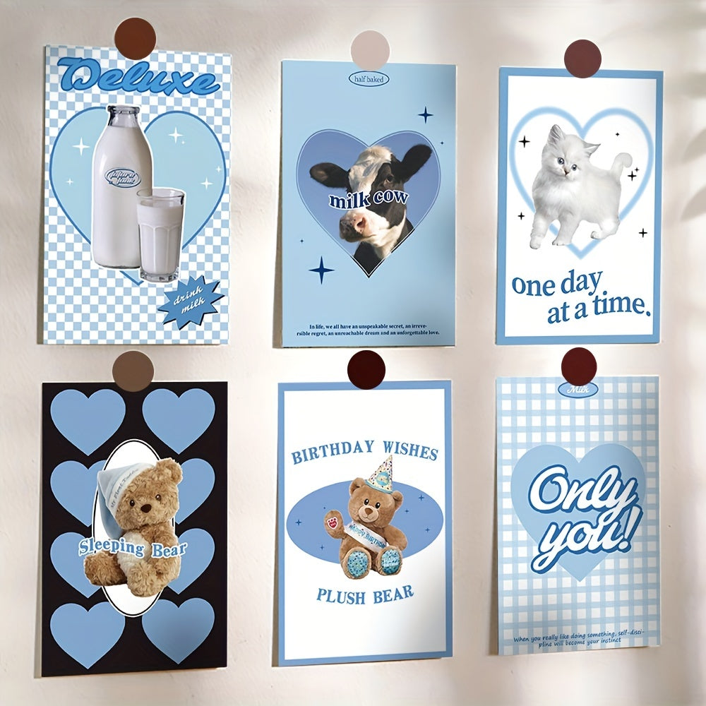 10pcs Elegant Greeting Cards for Home Decor