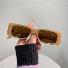 Rectangle Sunglasses For Women 90s Vintage Y2K Classical Square Shades