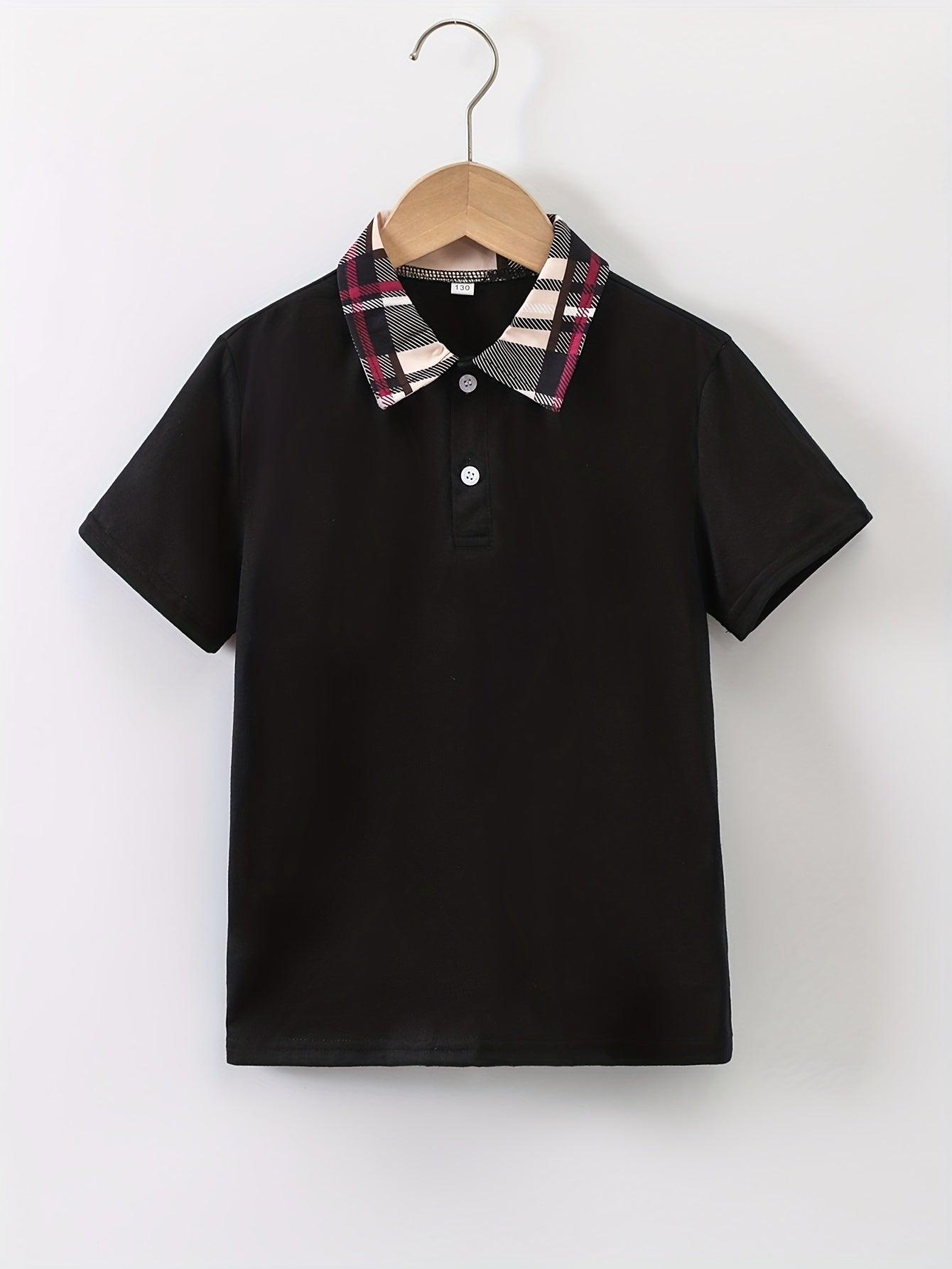 Boys Creative Polo Shirt Lightweight Short Sleeve Tee