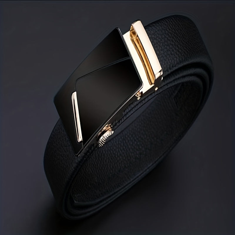 Leisure & Business Belt Double sided Cowhide Automatic Buckle for Men